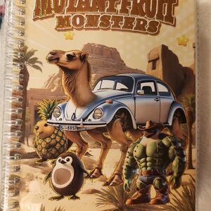 Brain Rot Themed Notebook - Multicolor